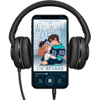 audiobook mockup of ice princess book cover hockey romance story by Lia Bevans 